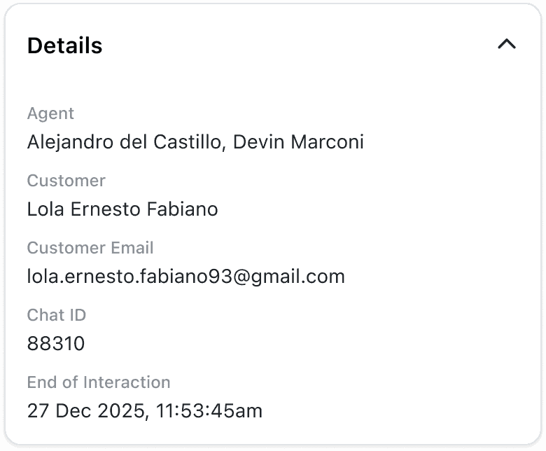 Improved Agent Visibility & Filtering on Interactions