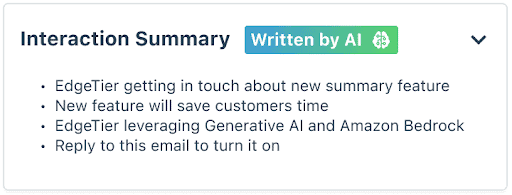 AI-Powered Interaction Summaries are now available in EdgeTier 1 AI-Powered Interaction Summaries are now available in EdgeTier